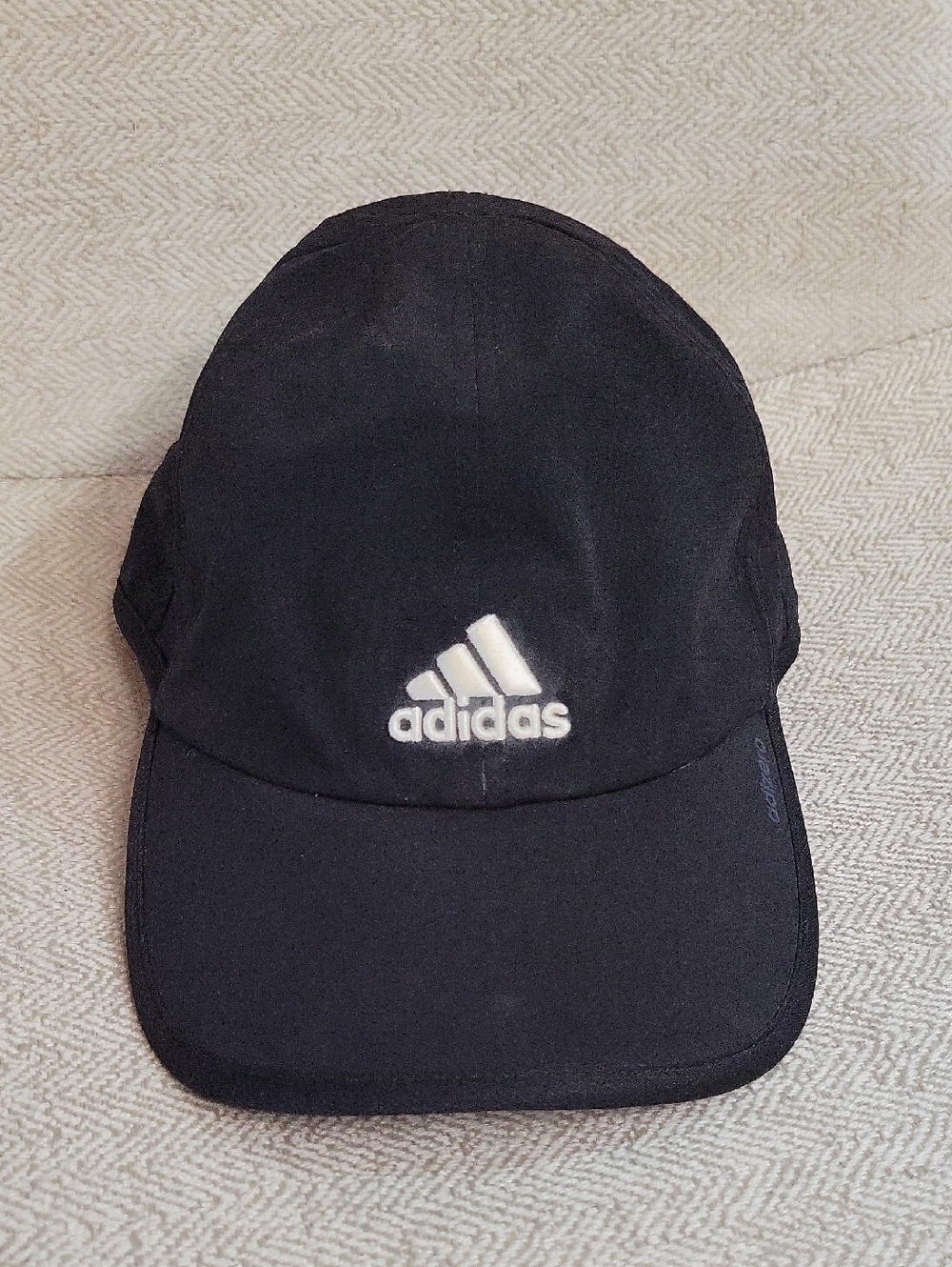 adidas Black Climacool adizero Cap with White Logo